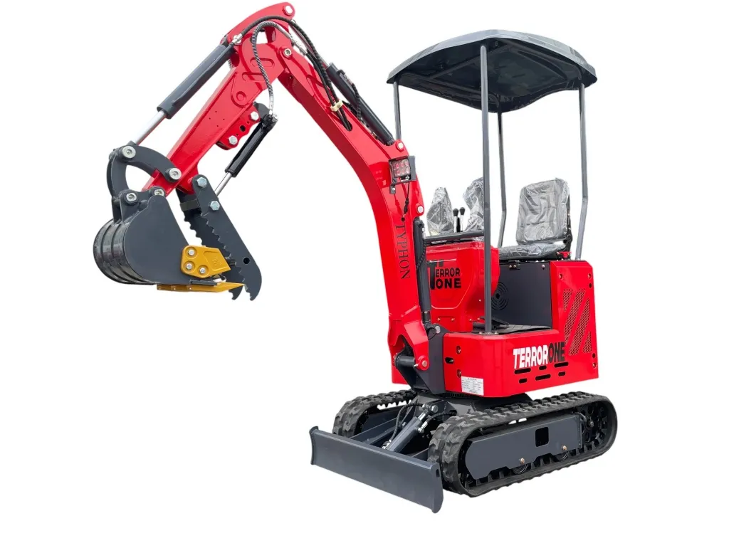 Typhon Terror ONE Storm | 1-Ton Mini Excavator | 13.5HP | Hydraulic Thumb | Canopy | Free Shipping
